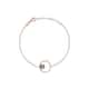 Bracelet PERLE DE NUIT en Argent 925/1000 Rose et Perle Synthétique Noire - vue 1 - CLEOR