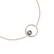 Bracelet PERLE DE NUIT en Argent 925/1000 Rose et Perle Synthétique Noire - vue - CLEOR