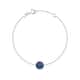 Bracelet CLEOR en Argent 925/1000 Blanc et Cristal Bleu - vue 1 - CLEOR