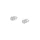 Boucles d'oreilles CLEOR en Or 375/1000 Blanc et Cristal Blanc - vue 1 - CLEOR