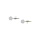 Boucles d'oreilles CLEOR en Or 375/1000 Blanc et Cristal Blanc - vue - CLEOR
