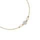 Bracelet CLEOR en Argent 925/1000 Jaune et Perle Synthétique Blanche - vue - CLEOR