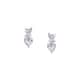 Boucles d'oreilles CLEOR en Argent 925/1000 Blanc et Oxyde - vue - CLEOR