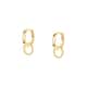 Boucles d'oreilles SOLIS en Argent 925/1000 Jaune - vue 1 - CLEOR