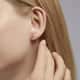 Boucles d'oreilles ROSELINE en Argent 925/1000 Rose et Oxyde - vue - CLEOR