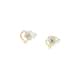 Boucles d'oreilles CLEOR en Or 375/1000 Bicolore et Diamant - vue 1 - CLEOR