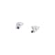 Boucles d'oreilles CLEOR en Or 375/1000 Blanc et Saphir - vue 1 - CLEOR
