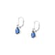 Boucles d'oreilles CLEOR en Argent 925/1000 Blanc et Oxyde Bleu - vue 1 - CLEOR