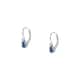Boucles d'oreilles CLEOR en Argent 925/1000 Blanc et Oxyde Bleu - vue 1 - CLEOR