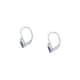 Boucles d'oreilles CLEOR en Argent 925/1000 Blanc et Oxyde Bleu - vue - CLEOR