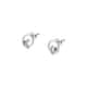 Boucles d'oreilles CLEOR en Argent 925/1000 Blanc et Oxyde Noir - vue 1 - CLEOR
