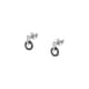 Boucles d'oreilles CLEOR en Argent 925/1000 Bicolore et Oxyde Noir - vue 1 - CLEOR