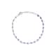 Bracelet CLEOR en Argent 925/1000 Blanc et Oxyde Violet - vue 1 - CLEOR