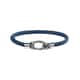 Bracelet MASERATI en Acier et Cuir Bleu - vue 1 - CLEOR