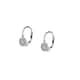 Boucles d'oreilles CLEOR en Or 375/1000 Blanc et Oxyde Blanc - vue 1 - CLEOR