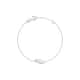 Bracelet CLEOR en Or 375/1000 Blanc et Oxyde Blanc - vue 1 - CLEOR
