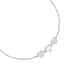 Bracelet CLEOR en Or 375/1000 Blanc et Cristal Blanc - vue 2 - CLEOR