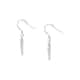Boucles d'oreilles CLEOR en Argent 925/1000 Blanc et Oxyde Blanc - vue 3 - CLEOR