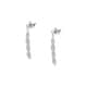Boucles d'oreilles CLEOR en Argent 925/1000 Blanc et Oxyde Blanc - vue 1 - CLEOR