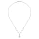 Collier CLEOR en Argent 925/1000 Blanc et Perle Synthétique Turquoise - vue 2 - CLEOR