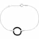 Bracelet CLEOR en C&eacute;ramique Noire et Diamant