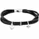 Bracelet ENDLESS en Cuir et 3 Charm's en Argent 925/1000