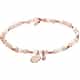 Bracelet FOSSIL en Perle Blanche et Pierre de lune