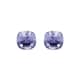 Boucles d'oreilles LOLA & GRACE en Métal et Cristal Violet