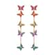 Boucles d'oreilles pendantes SWAROVSKI en Métal Rose et Cristal Multicolore