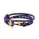 Bracelet LES HAUBANS en Acier et Corde Bleue